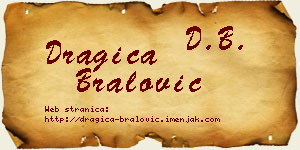 Dragica Bralović vizit kartica